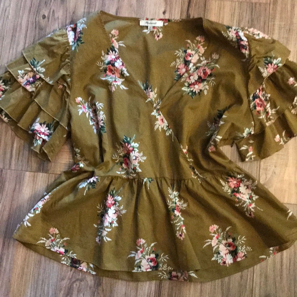 Madewell top blouse Size 10